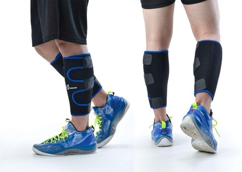 Odoland Calf Compression Sleeve Calf Brace for Calf Pain Relief Strain, Sprain, Tennis Leg and Calf Injury - Guard Leg and Adjustable Shin Splints...