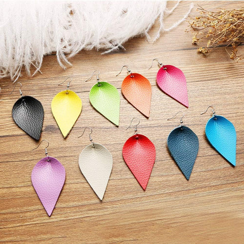 RAGAN Solid Color Faux Leather Sheets( 7.8 "X 53" ), Leather Fabric is Perfect for Leather Earrings and DIY Projects (Blue)...