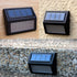 Solar Lights Outdoor, Waterproof Solar Powered Deck Step Lights for Patio Garden Backyard Garage Driveway Pathway Outside Wall Lighting (Cool Whit...