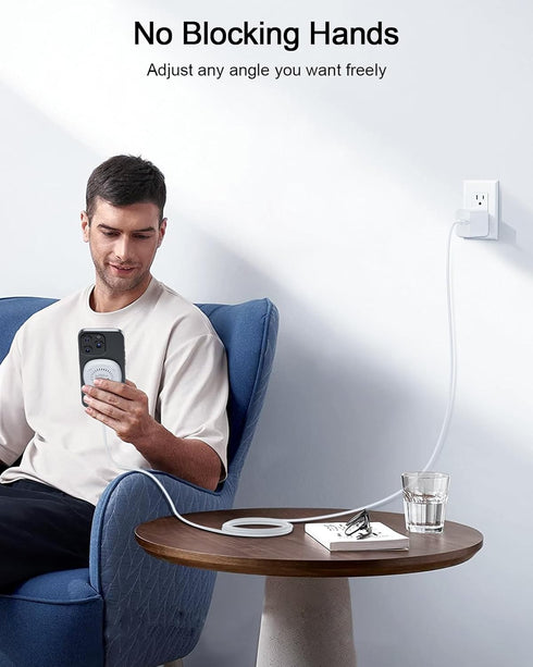 NANAMI Magnetic Wireless Charger iPhone Compatible with MagSafe Charger for iPhone 15/14/13/12 Pro/Max/Plus, Fast Wireless Charging Pad Phone Char...