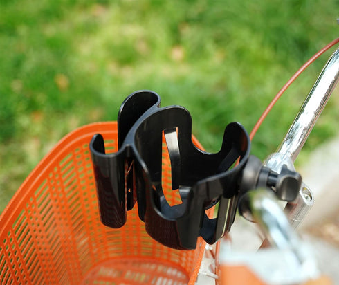 Wheelchair Cup Holder,2 in 1 Universal Stroller Cup Holder Attachment,Bike Cup Holder for Adult Bikes, Cup Holder for Stroller Walker Bike Motorcy...