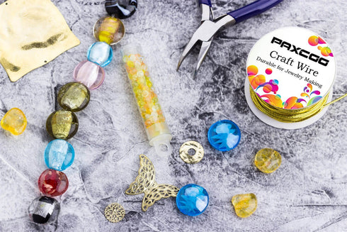 PAXCOO 6 Pack Jewelry Beading Wire for Jewelry Making Supplies and Craft (24 Gauge)...