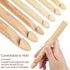Coopay Large Wooden Crochet Hooks Ergonomic Crochet Hook Set 10-25 mm, 7PCS Inline Crochet Hooks Bamboo Crochet Kit for Beginner, Giant Wood Croch...