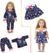 7 Sets of Doll Clothes Accessories for 18 Inch American Dolls, includes 6 Sets of Charming Doll Dresses, 1 Unicorn Themed Doll Pajama Set, Perfect...