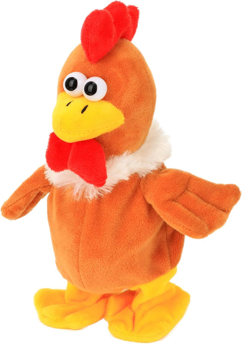 Hopearl Talking Chicken Repeats What You Say Walking Chick Electric Interactive Animated Toy Speaking Plush Buddy Gifts for Toddlers Birthday, 9''...