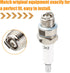 5pcs Spark Plug Z4C for 49cc 50cc 66cc 70cc 80cc 2-Stroke Engine Motorized Bicycle Moped Scooter Yamaha JOG50 90 ZX50 DIO50 Suzuki AG100 QJ50 DX10...