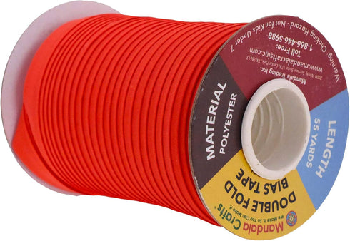 Mandala Crafts Double Fold Bias Tape for Sewing, Seaming, Binding, Hemming, Piping, Quilting...