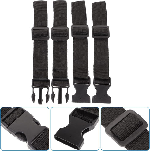 BESPORTBLE Camping Tie Down Straps 2pcs Golfs Trolley Cart Bag Straps Webbing Fastener Belt Replacement Quick Release Buckle Adjustable Durable (B...