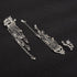 fxmimior Women Bridal Vintage Star Long Tassels Rhinestones Shiny Stud Dangle Earrings Fashion Silver Simple Earrings for Women and Girls (Silver)...