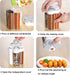 5 in 1 Salt and Pepper Shaker Travel Spice Container Portable Camping Seasoning Shaker Seasoning Condiment Jars with Lid for Home Restaurant Campi...