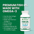 Zaytun Halal Fish Oil 1200mg Omega 3, Premium EPA/DHA, One Per Day, Supports Brain, Heart, Joint Health - 4 Months Supply, Lemon Flavor, Keto Frie...