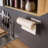 SUNTECH Paper Towel Holder Under Cabinet - Self Adhesive Towel Paper Holder Stick on Wall for Kitchen, Bathroom Paper Towel Holder Organizer&Stora...