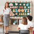 ZOiiWA Groovy Retro Bulletin Board Decoration Groovy Hippie Classroom Decoration Set Boho Ready for A Groovy Year Hippie Bulletin Board Kit School...