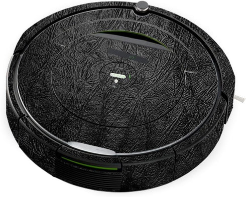 MightySkins Skin Compatible with iRobot Roomba 690 Robot Vacuum - Black Leather | Protective, Durable, and Unique Vinyl Decal wrap Cover | Easy to...