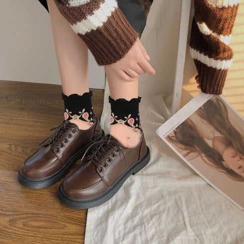 5 Pairs Fancy Socks for Women Sheer Mesh Socks See Through Lace Ankle Socks Transparent Floral Socks Ultrathin Fishnet Socks...