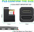 AGVEE 1 Pack (Long Side Inward) 180 Degree Angled Mini HDMI Male to HDMI Female Adapter, U-Shaped 4K@60HZ Converter Coupler Connector Extender for...