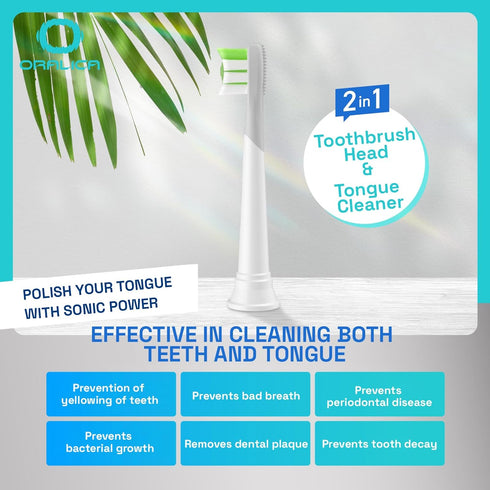 Compatible for Philips Sonicare W DiamondClean Replacement Toothbrush Heads HX6062 HX6063 HX6064, Whitening, Plaque Stain Removal with Medium Bris...