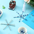 48 Pieces Christmas Snowflake Wire Forms Metal Snowflake Wire Xmas Bead Wire for DIY Jewelry Ribbon Charms Party Winter Decorations Craft Making S...