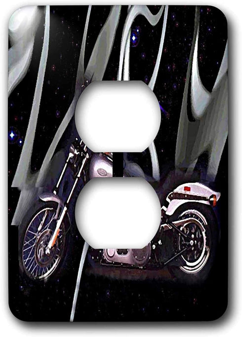 3dRose lsp_145_6 Picturing Harley Davidson Motorcycle Light Switch Cover...