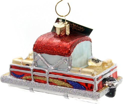 Old World Christmas Fisherman Collection Glass Blown Ornaments for Christmas Tree Pontoon...