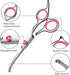 Pink Dog Grooming Scissors with Safety Round Tip,Pet Grooming scissors Kit,Dog Shears for Grooming,Incude Thinning,Curved Grooming Scissors and Co...