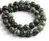 Natural Stone Beads 8mm African Turquoise Polished Round Smooth Gemstone Beads for Jewelry Making Adults 15 Inch(African Turquoise,8mm)...