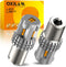 OXILAM Turn Signal Light 1156 LED Bulbs Amber Yellow 2200K Extremely Bright BA15S 1141 1003 7506 LED Bulbs with High Power 12pcs 3020SMD Chipsets,...