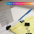 BAZIC Binder Clips Assorted Size Black, Small Medium Large Paper Clamps Paper Clip, Paperclips for Office School Supplies Home (12/Pack), 1-Pack...