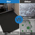 Dish Drying Mat Coffee Mat Drying Pad Hide Stain Absorbent with Rubber Backed for Kitchen Counter,Coffee Machine Dish Rack (Black, 12"x20")...