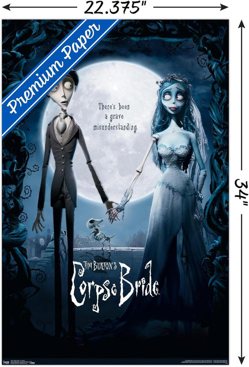Trends International Tim Burton's The Corpse Bride - One Sheet Wall Poster, 22.375" x 34", Premium Poster & Mount Bundle...