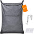 Hanging Laundry Hamper,Door Hanging Hamper with Width Opening, Over the Door Laundry bag with hooks, Laundry Collector and Over Door Storage Bag (...