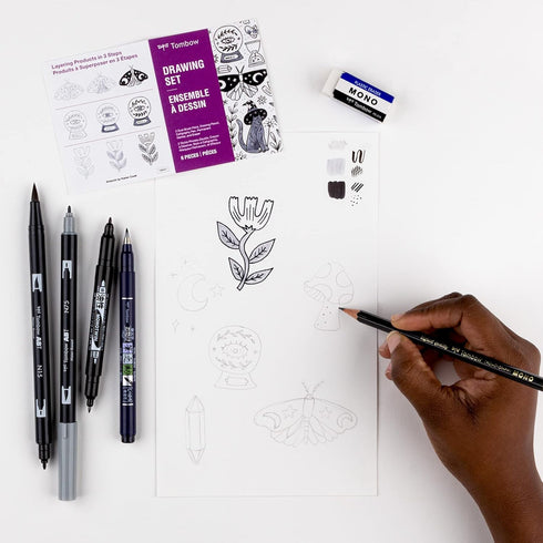 Tombow 56303 Drawing Set 6-Pack. Includes all the products you need to create doodles and illustrations!...