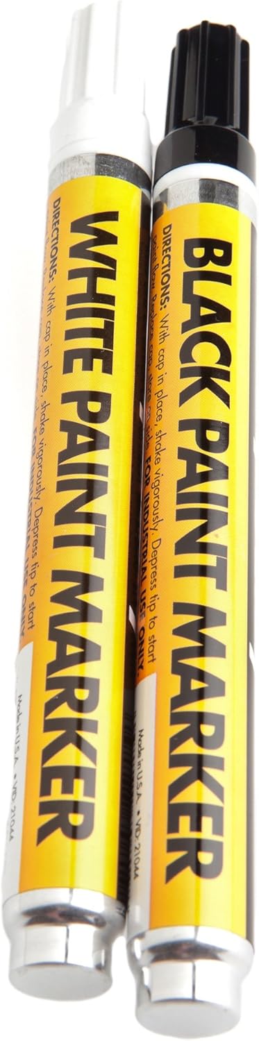 Forney 60310 Paint Markers, White/Black...