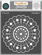 CrafTreat Dot Mandala Stencils for Painting on Wood, Canvas, Paper, Fabric, Floor, Wall and Tile - Round Dot Mandala - 6x6 Inches - Reusable DIY A...
