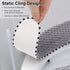 2Pairs Warm Plush Thick Padded Non Slip Soft Toilet Seat Cushion Washable Bathroom Warmer Static Cling Non Adhesive for Toilet, Grey...