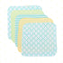 Spasilk Washcloth Wipes Set for Newborn Boys and Girls, Soft Terry Washcloth Set, Pack of 10, Green Diamonds...