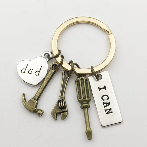 50pcs Antique Silver Tone 10 Kinds Mix 3D Tool Charm Collection Hammer Charm Wrench Charm Saw Charm Pliers Charm Tape Charm Screwdriver Charm Cons...