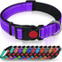 Taglory Reflective Dog Collar with Safety Locking Buckle, Adjustable Nylon Pet Collars for Puppy Dogs, XS, Purple...