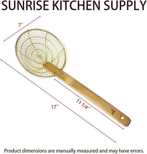 Round Brass Spider Strainer/Skimmer (7")...