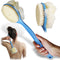 2in1 Shower Brush with Loofah - Long Handle Back Scrubber Brush Exfoliating Skin Bath Mesh Sponge Back, Body, and Feet, Soft Massage Bristles for ...