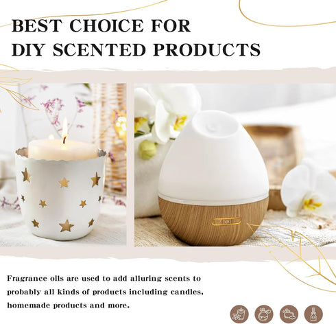 Coconut & Vanilla Fragrance Oils, Premium Essential Oils with Glass Dropper for Diffusers, Candle & Soap Making, Bath Bombs (2.02 Fl oz/60 ml)...