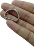 TSJ-STORE 50 CT Heavy Duty Metal D-Rings 3/4 Inch Non Welded D Rings for Sewing, Belts, Dog Leash & Keychains...