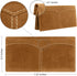 Itslife Men's RFID Vintage Look Genuine Leather Long Bifold Wallet Checkbook Wallets for Men...