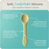 Mason Bottle 2 Pack Silicone Spoons (Buttercup & Harbor)...