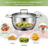 Steamer Basket, Premium Stainless Steel Vegetable Steamer Basket for Veggies & Seafood Cooking, Expandable Food Steaming Basket Fits for Various S...