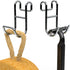 Shower Caddy Shelf Basket Rack Hooks Stainless Steel Metal Bathroom Hangers Hanging for Loofah Robe Massage Towel Squeegee Sponge Razor 2 Pack...
