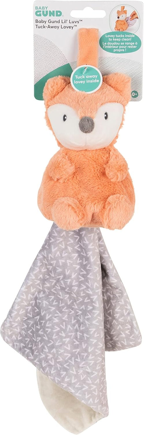GUND Baby Lil’ Luvs Tuck-Away Lovey, Emory Fox, Ultra Soft Animal Plush Toy with Built-in Baby Blanket for Babies and Newborns...
