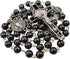 TALISMAN4U CATHOLIC ROSARY NECKLACE Black Hematite Beads Saint St Benedict Medal & Cross Gift Box...