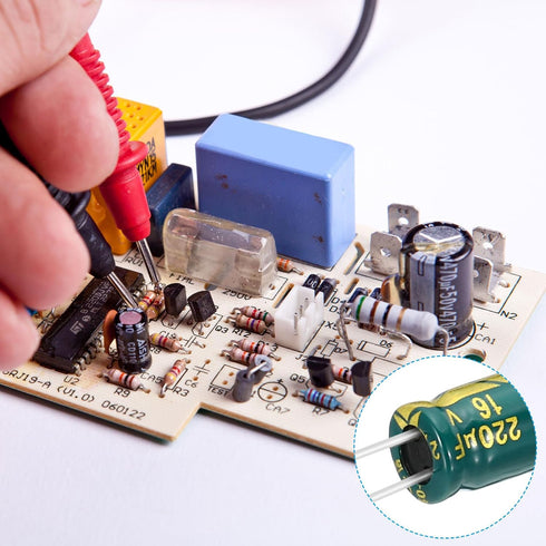 PATIKIL 16V 220uF Electrolytic Capacitors, 20Pcs 6x12mm Aluminum High Frequency Electrolytic Capacitors for TV, LCD Monitor, Refrigerator, Circuit...