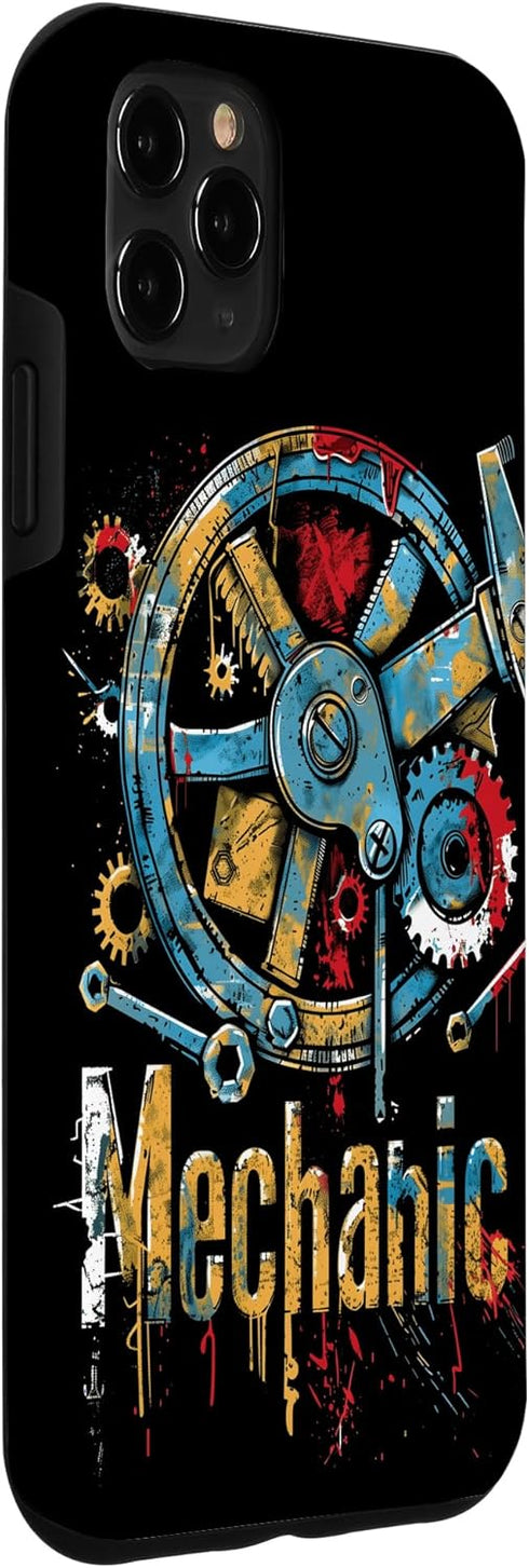 iPhone 11 Pro Max Mechanic: a retro design for mechanics and handyman Case...